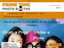 Tablet Screenshot of primetimephotobooths.com